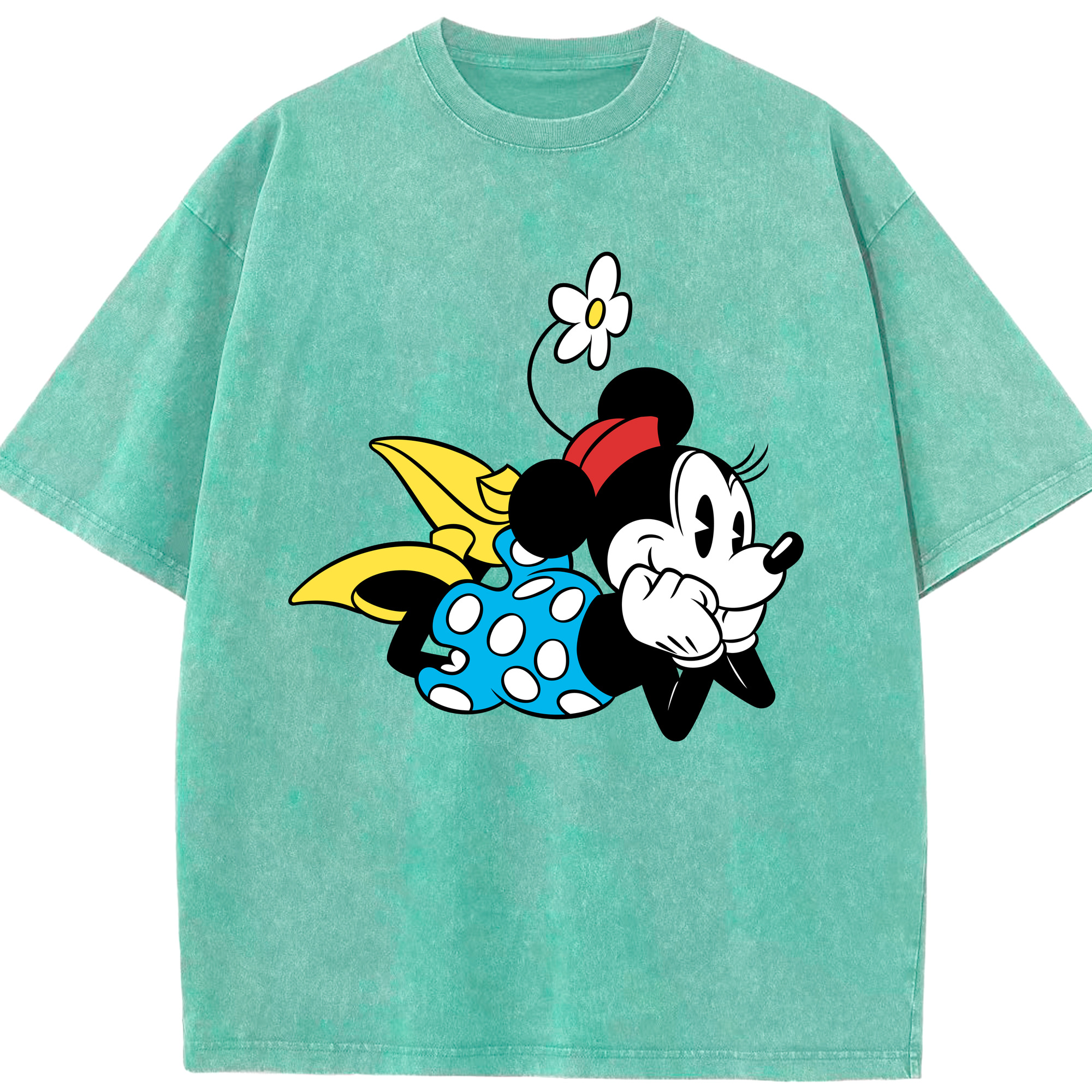 （画像用） ミッキーマウス Mickey Mouse 綿100% ヴィンテージ風 半袖Tシャツ（フロントプリント）